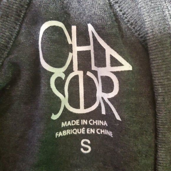 Chaser Charcoal Gray Melange Racerback Tank Top Pineapple Graphic Sz S - Picture 4 of 5